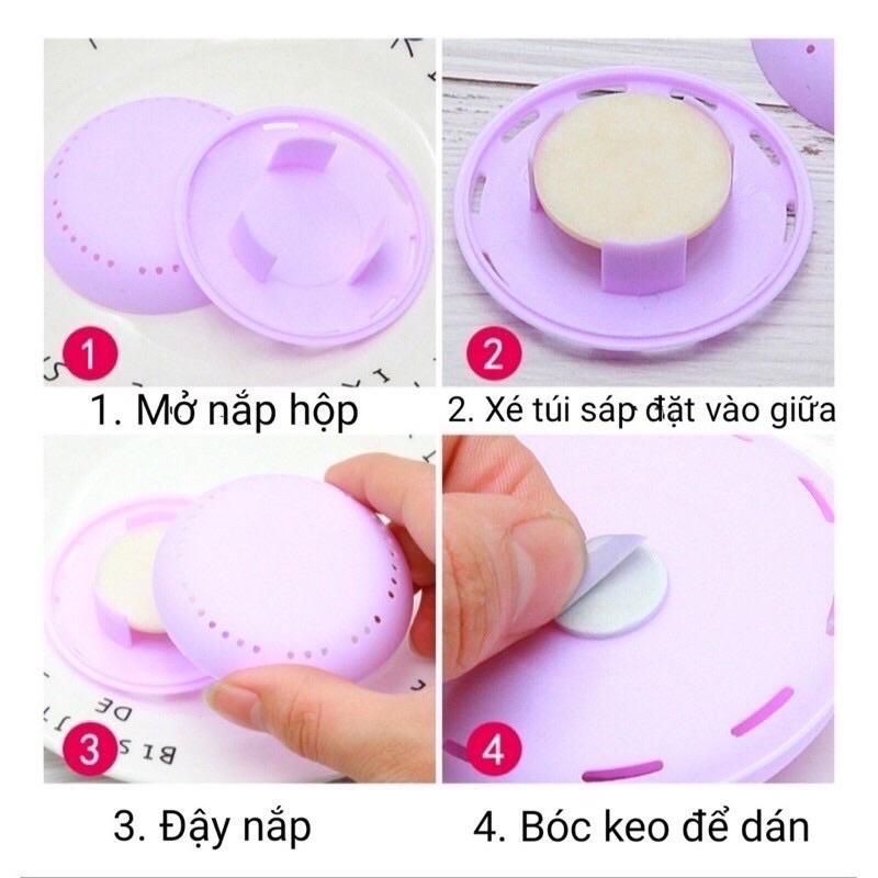 Hộp Sáp Thơm Phòng Dán Tường (tặng 1 cục sáp thơm mùi ngẫu nhiên)
