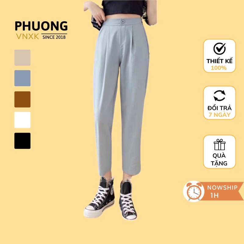 Quần đũi nữ _Quần baggy đũi nữ chất đũi xước mềm - mát cao cấp gồm 5 màu đủ size 40-62kg