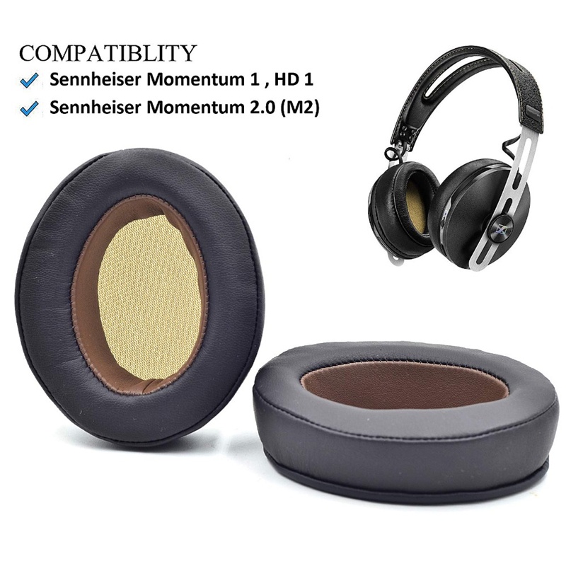 1 Cặp Mút Đệm Tai Nghe Không Dây Cho sennheiser momentum 1 1.0 2 2.0 m2 hd1