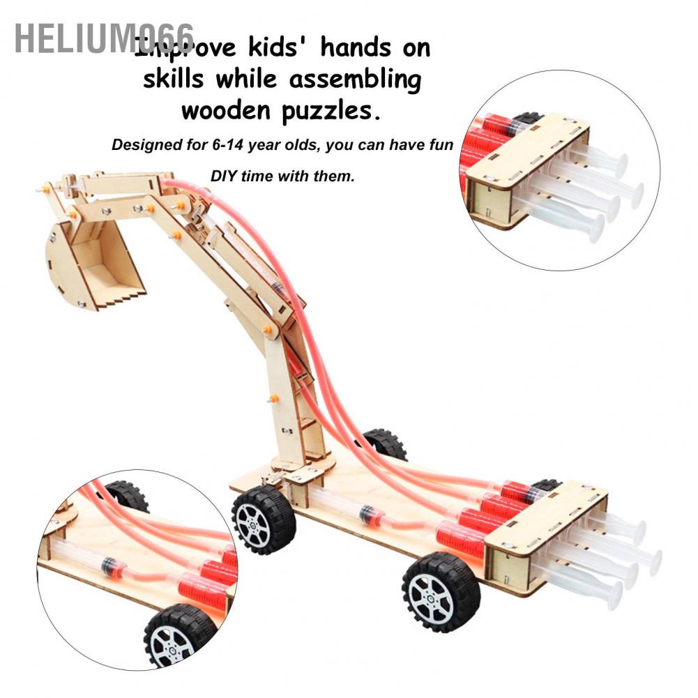 4 Bộ đồ chơi xếp hình 3D bằng gỗ hình tàu lượn/máy bay trực thăng/máy xúc/xe đua sáng tạo cho trẻ nhỏ DIY
