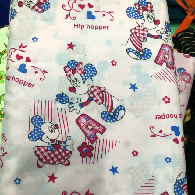 Vải kate hình thú siêu kute may đồ mặc nhà, pijama, may drap