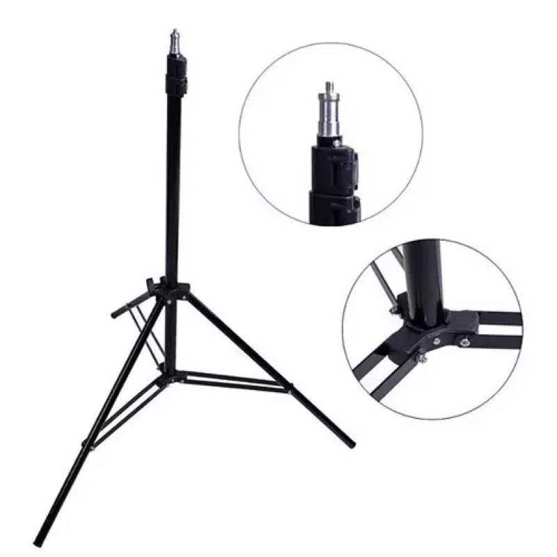 Chân đèn kẹp giá đỡ 2m tripod Studio giữ điện thoại máy ảnh đèn led dành cho studio chuyên nghiệp