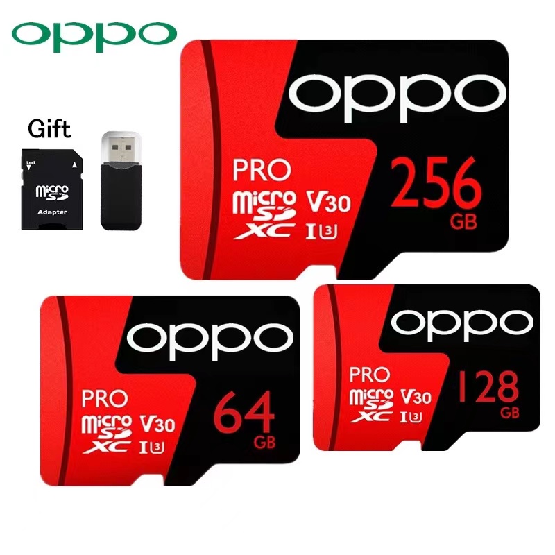 Thẻ Nhớ Micro SD Tốc Độ Cao 100% COD 100% OPPO 512GB Class10 UHS-I 256GB 128GB 64GB 32GB 16GB