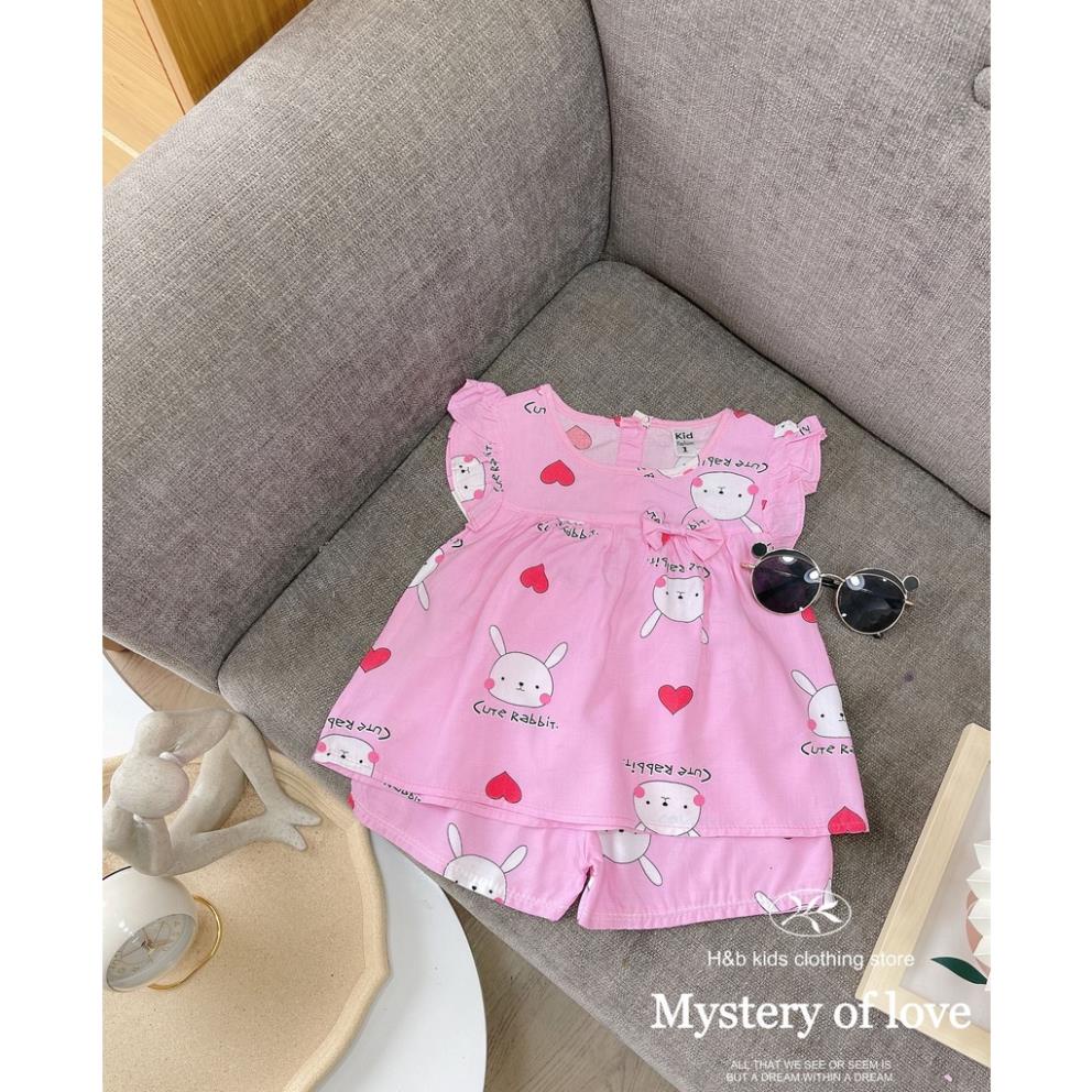 Bộ lanh nơ cánh tiên bé gái