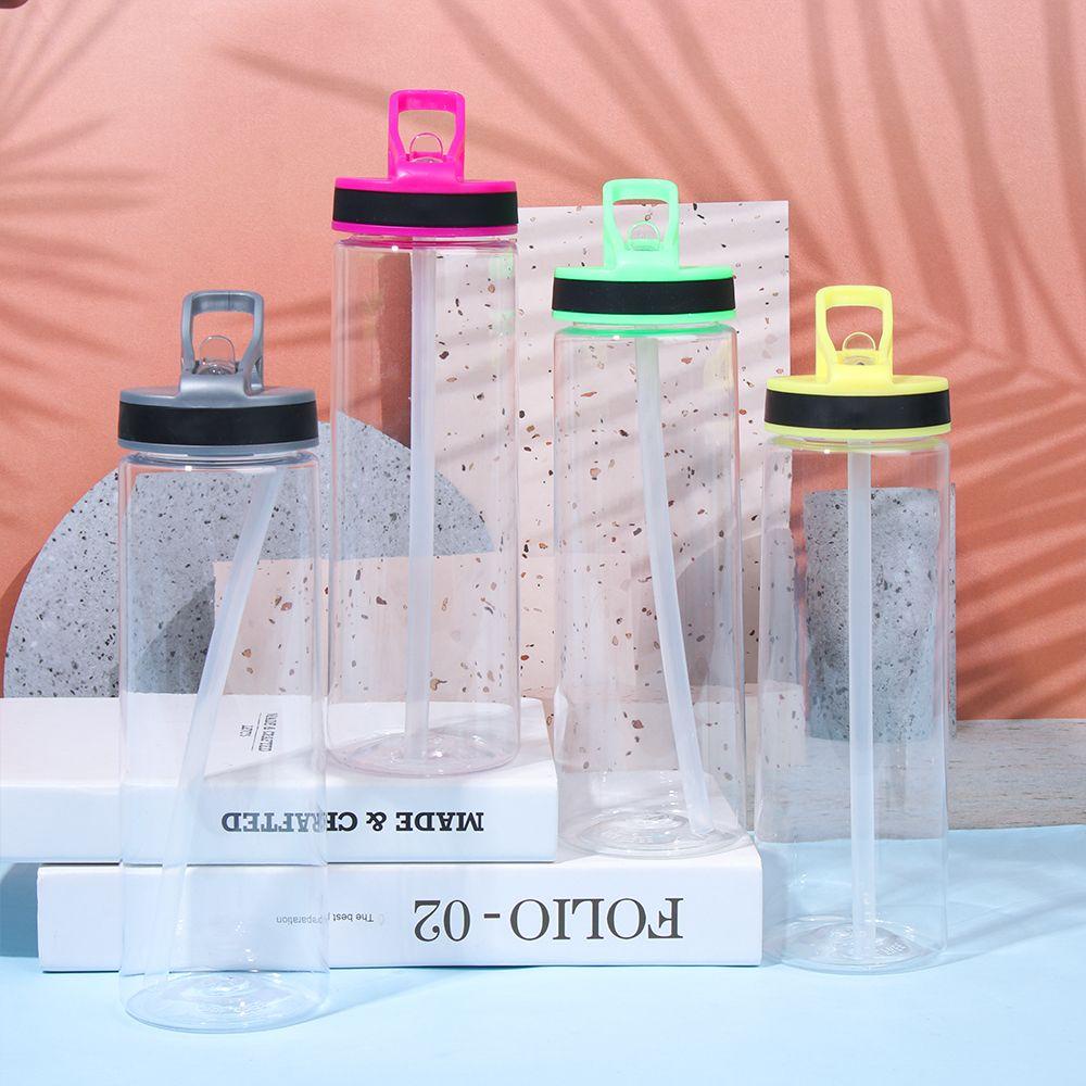 KUNHEV Bình Nước Thể Thao 750ml Trong Suốt Chống Rò Rỉ Tiện Dụng