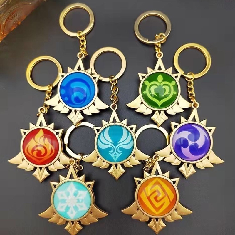 Móc khóa phát quang 4 kiểu genshin impact Inazuma eye of god genshin impact