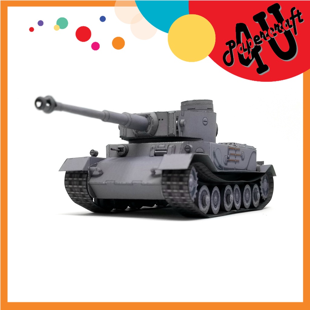 Mô hình giấy 3D  Tiger P Tỉ lệ 1/72