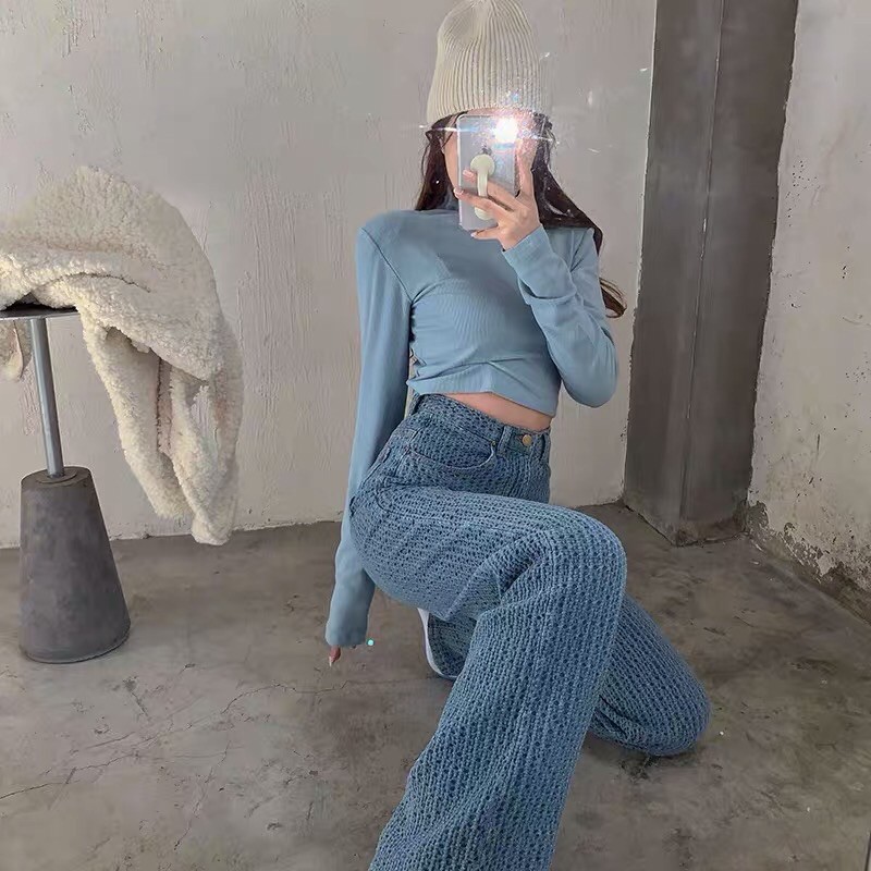 QUẦN JEANS HOẠ TIẾT ulzzang(kèm ảnh thật)