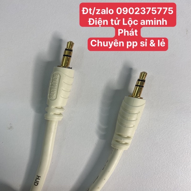 Dây Audio HJD 2 đầu 3.5 ly dài 1.8 Mét và 3 Mét