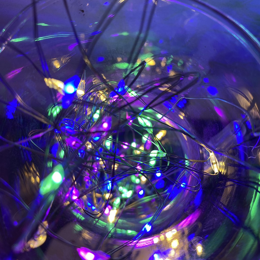 Đèn Led Xài Pin AA 3 Mét 30 Bóng Đom Đóm Fairy Light Nhiều Màu Trang Trí Nhà, Quán, Decor Noel, Tết