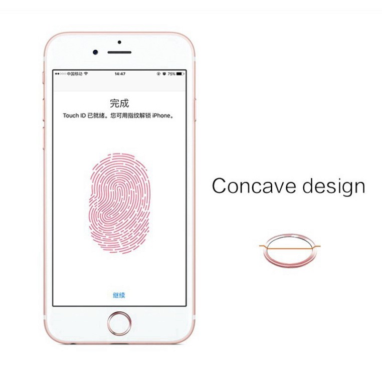 (thanh lý) Mua Một Tặng Một Touch ID Bảo Vệ Vân Tay Miễn Phí IPhone 5 5s SE 6 6s 7 8 Plus Fingerprint Sticker