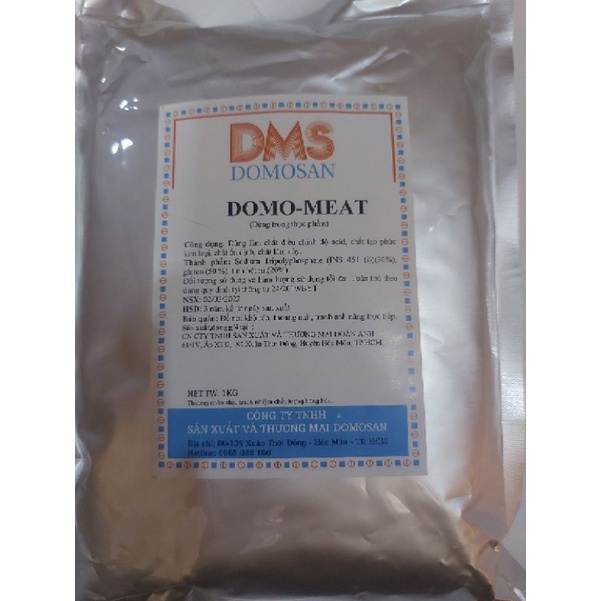1kg Domo Meat- Phụ Gia Tạo Dẻo Dai Cho Giò Chả, Chả Cá, Xúc xích