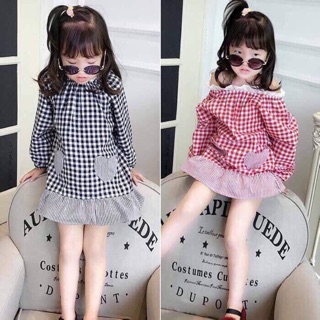 Si bộ váy kẻ