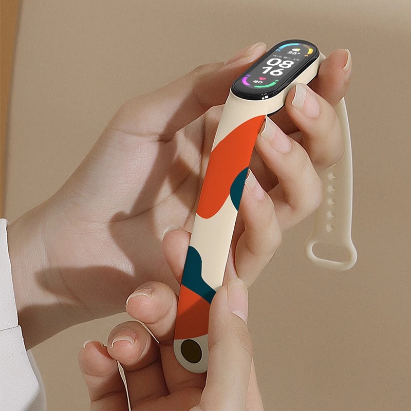 1 Dây Đeo Thay Thế Bằng Silicone Cho Mi Band 5 6/Mi Band 5 6