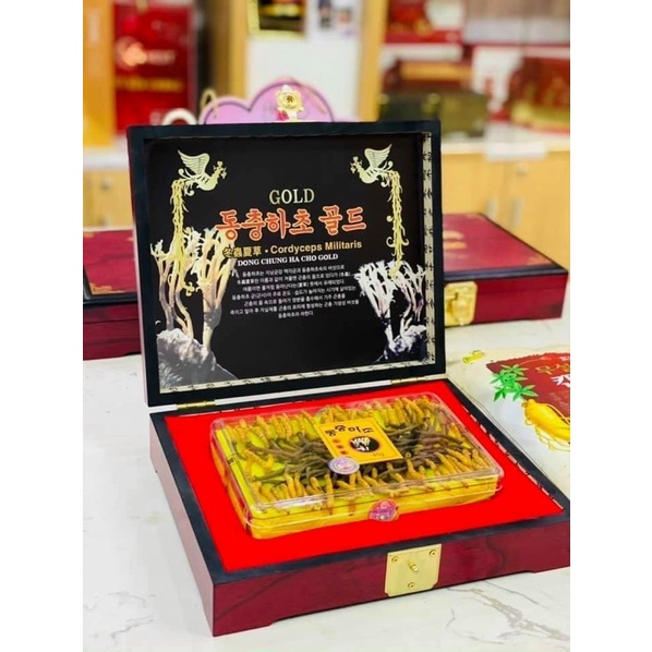 ĐÔNG TRÙNG HẠ THẢO HÀN QUỐC, HỘP GỖ 45gr (8818)