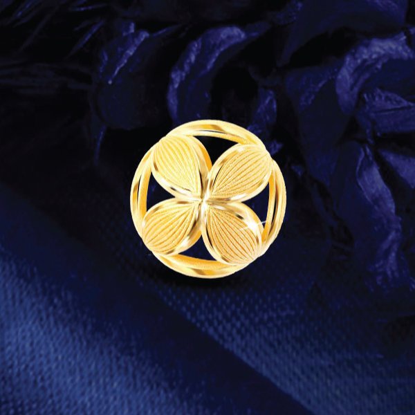 PRIMA Hạt Charm Vàng 24K - BST Meridian - Cỏ bốn lá - 111D0154