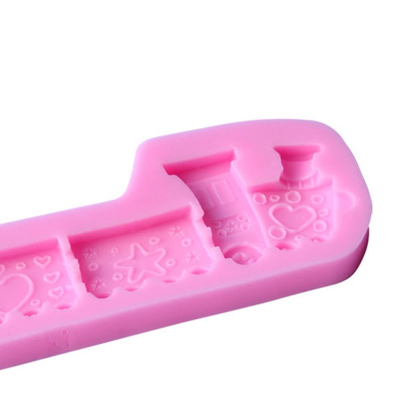 Khuôn Silicone Làm Bánh Hình Đoàn Tàu Sáng Tạo