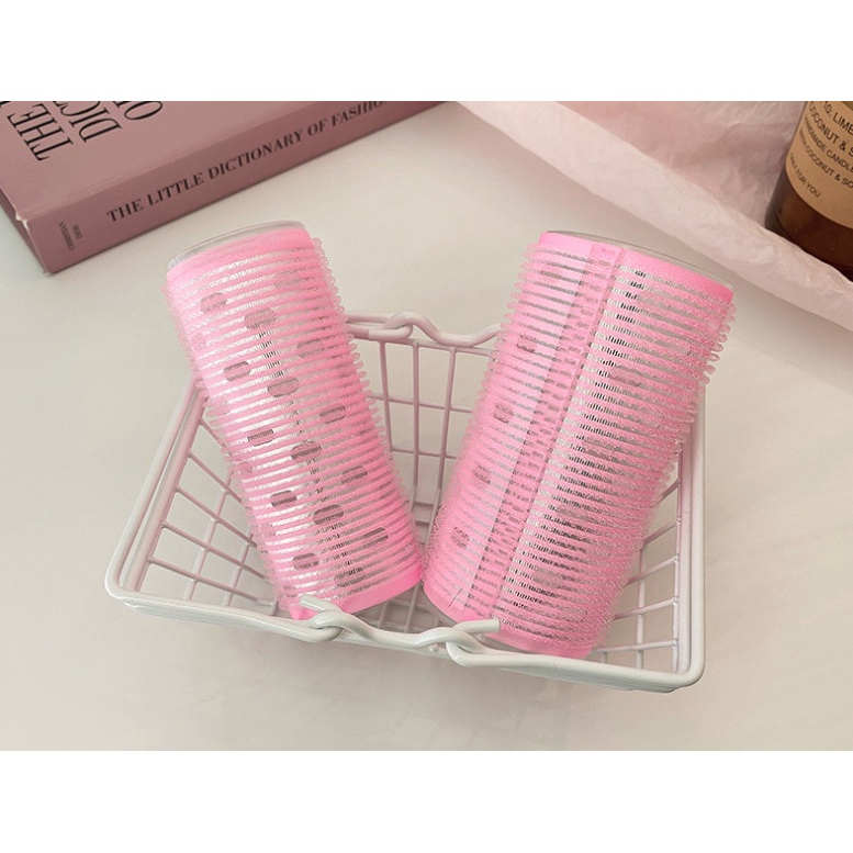 Lô cuốn tóc Hàn Quốc lõi nhôm 12cm siêu to dài tự dính uốn mái dài cỡ lớn