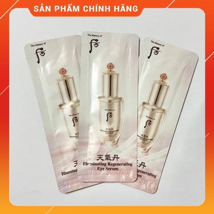 Combo 10 gói serum dưỡng mắt Whoo IIIuminating Regenerating Eye Serum