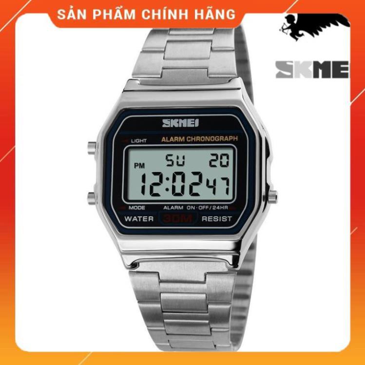 Đồng Hồ Unisex SKMEI Chính Hãng Dây Thép Không Gỉ 1123 Size 33mm Chống Nước 3ATM