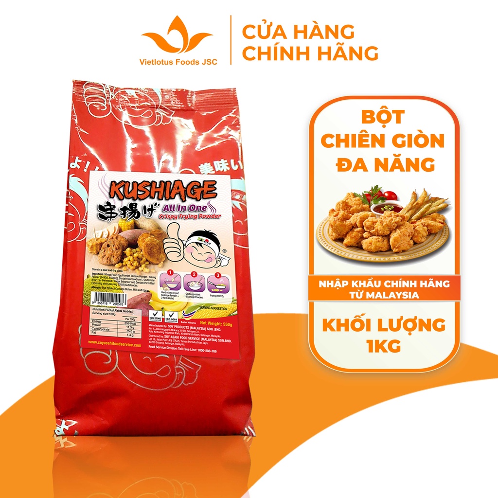 Bột chiên giòn đa năng Kushiage túi 1kg
