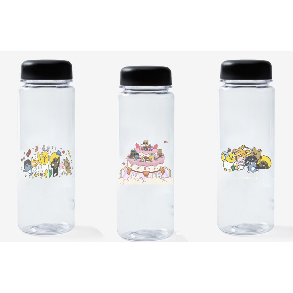Bình nước bé đào nhựa in màu BNI14 500ml bình nước hoạt hình bình nước dễ thương