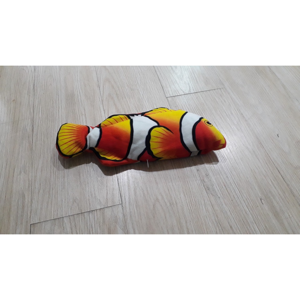 Đồ chơi cá nhảy sạc điện siêu hot TikTok phù hợp với mọi lứa tuổi siêu ngộ nghĩnh chơi cùng mèo chó tặng kèm dây sạc