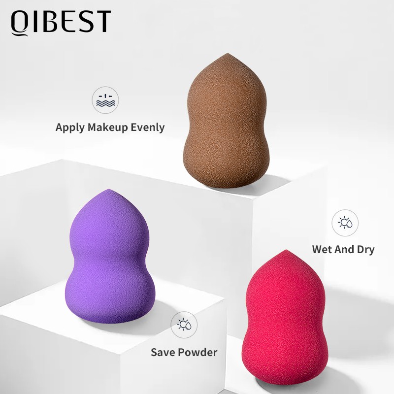 QIBEST Makeup Sponge Dry Wet Beauty Tool  20g 1pc | BigBuy360 - bigbuy360.vn