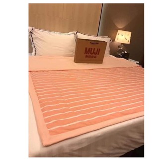 Chăn Hè Cotton Đũi Kẻ Muji hàng xuất nhật mẫu mới
