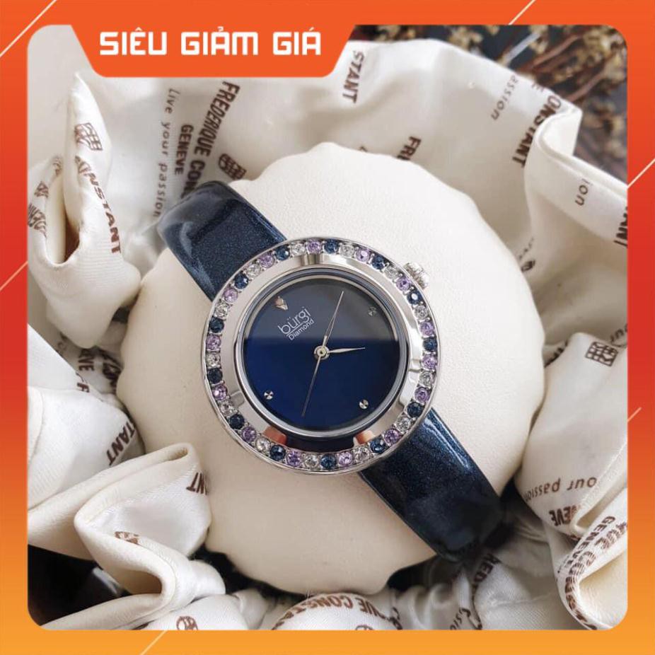 Đồng hồ nữ BURGI BUR265 viền đá Full Box ⚜️Hàng Authentic⚜️