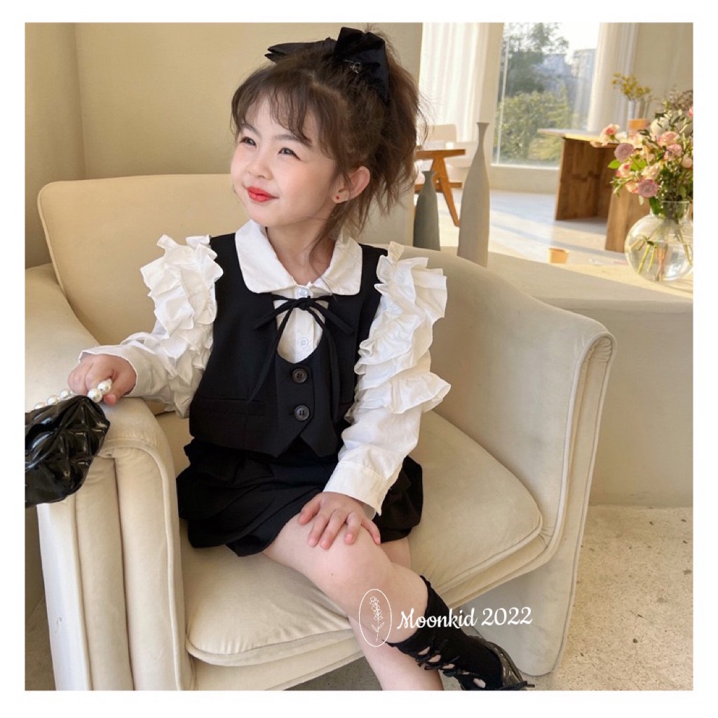 Bộ đồ bé gái 3 chi tiết xịn xò từ 8-20kg