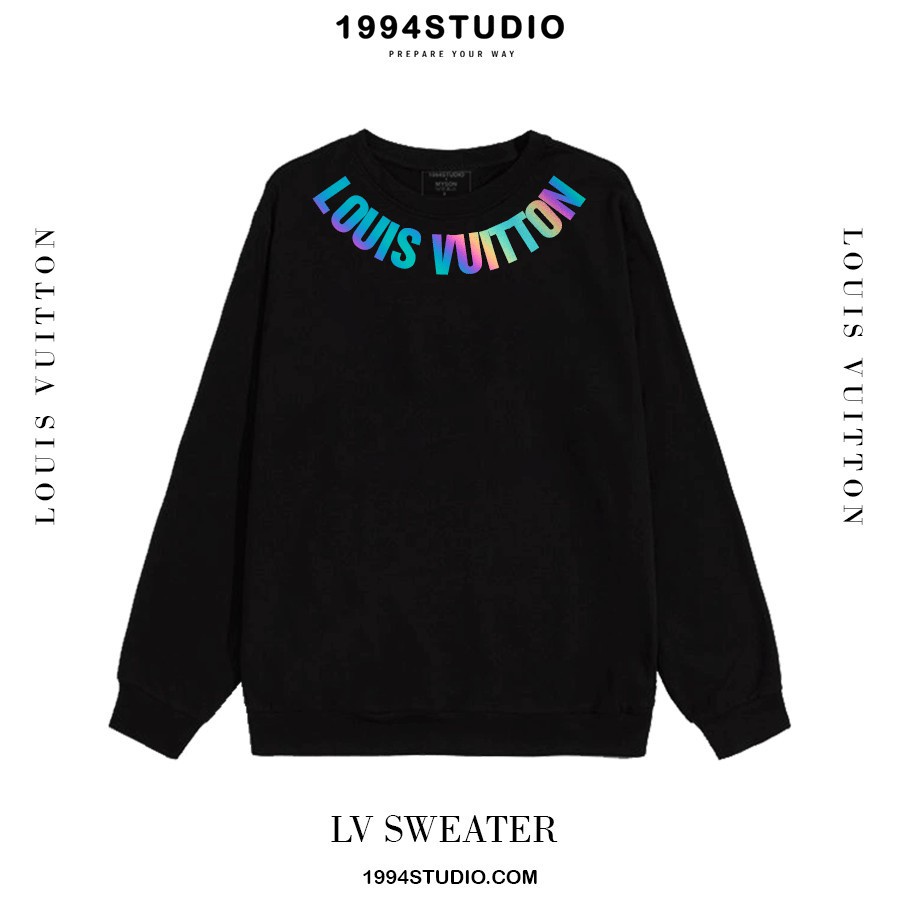 Áo Sweater LV.T in chữ Luis. Vuiton Phản Quang 7 Màu Áo nỉ Dài tay Unisex Form Rộng Thời Trang Nam Nữ in hiệu ứng | BigBuy360 - bigbuy360.vn