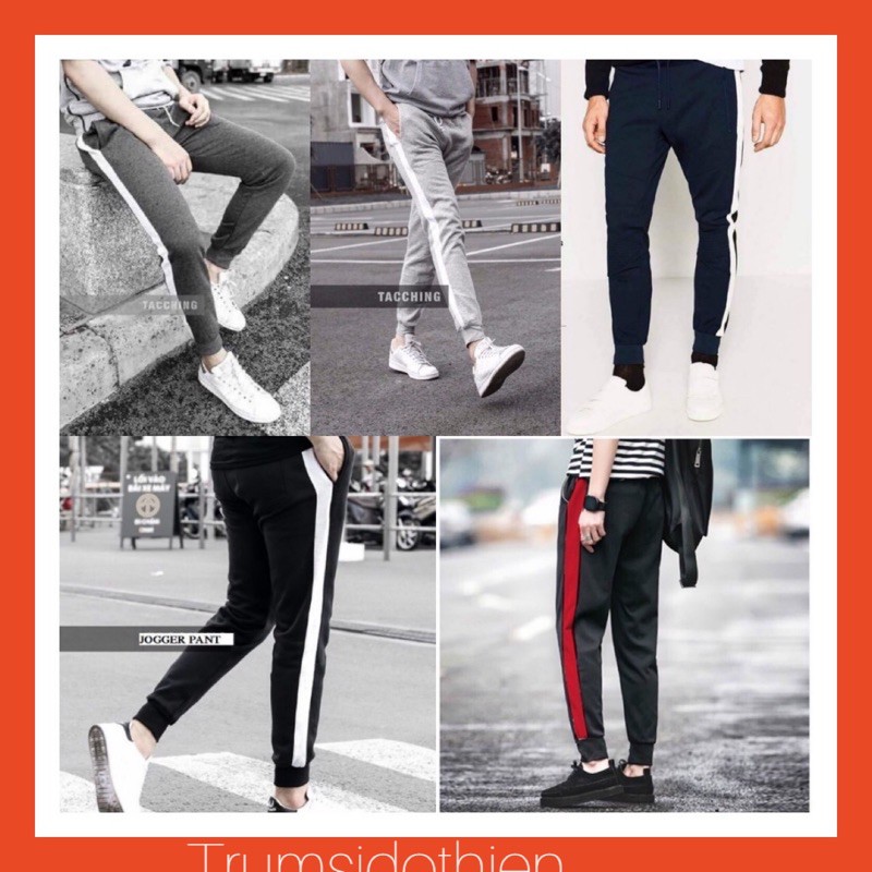 Quần jogger nỉ nam nữ bo chân cá tính