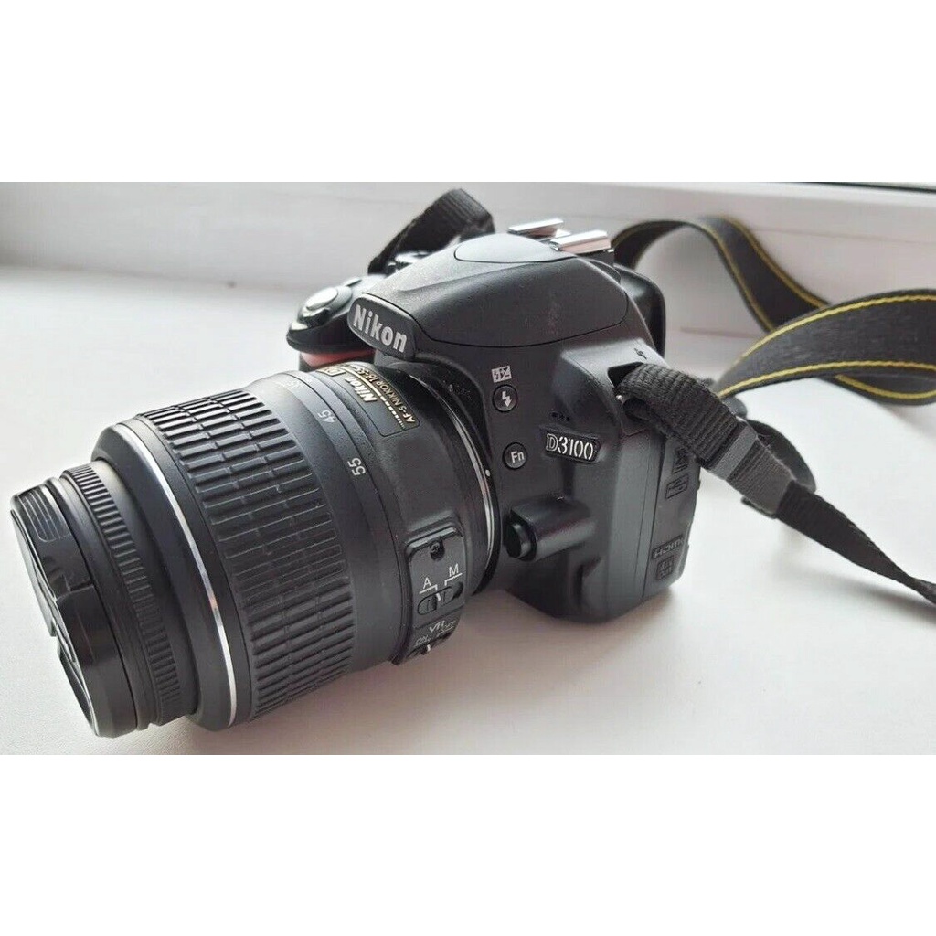 Máy ảnh Nikon D3100 + 18-55mm  - Quay phim Full-HD 1080p - Mới 90%