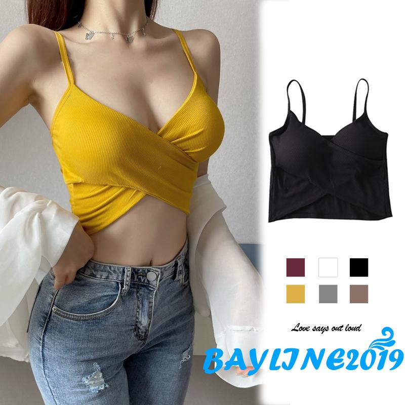 Áo Lửng Hai Dây Thời Trang Quyến Rũ Dành Cho Nữ