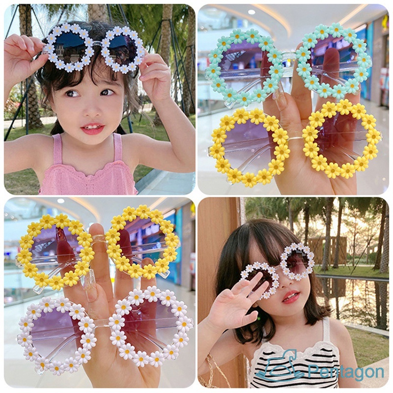 Kính Mát Hình Hoa Hướng Dương Dễ Thương Cho Bé Sự Bảo Vệ
