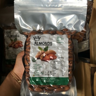 Hạnh nhân tách vỏ Mỹ 500g. Loại sống và chín