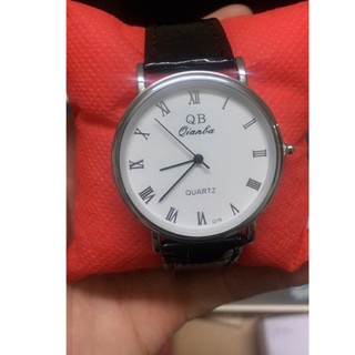 Đồng hồ nam nữ Qianba dây da 2663