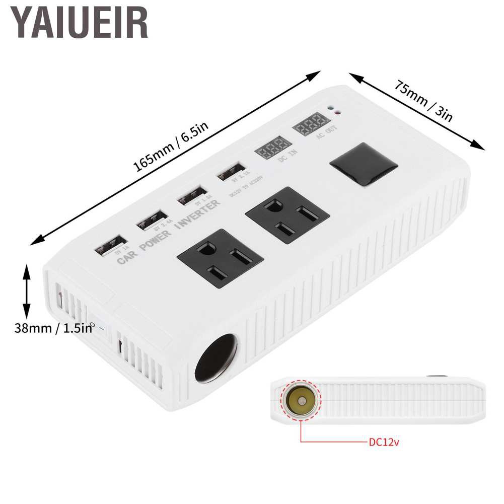 Bộ Biến Áp 2000w Dc 12v Sang Ac 220v 220v Có Cổng Sạc Usb