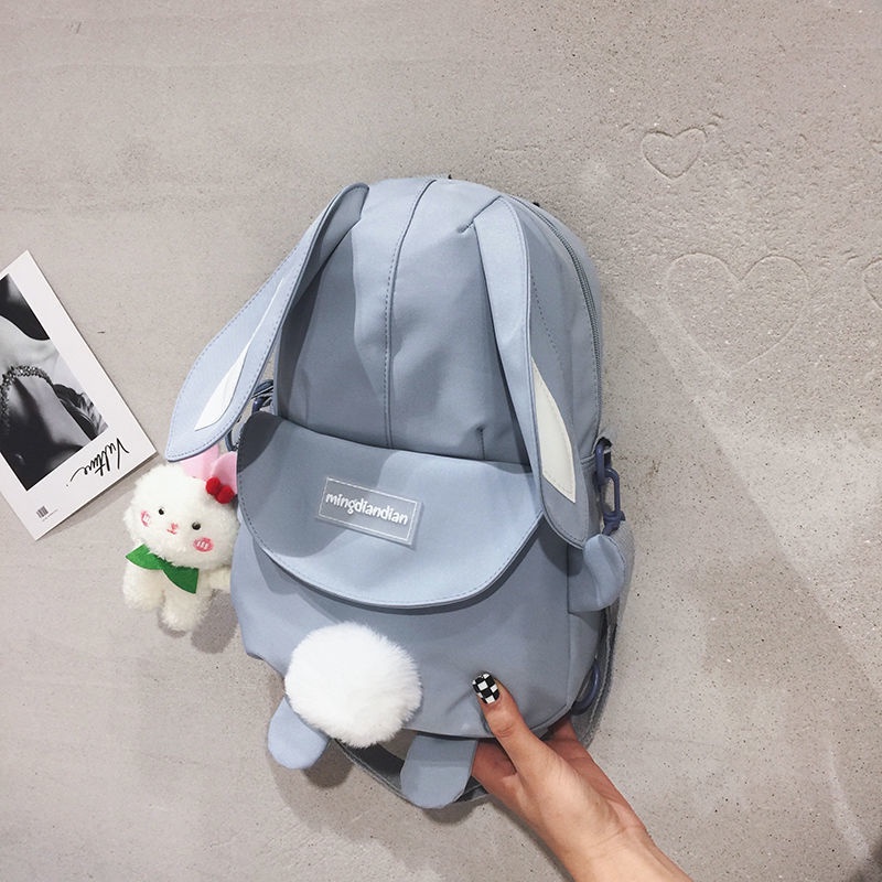 Backpack balo 2022 dành cho nữ Túi đeo chéo vai hình thỏ dễ thương phong cách nhật bản