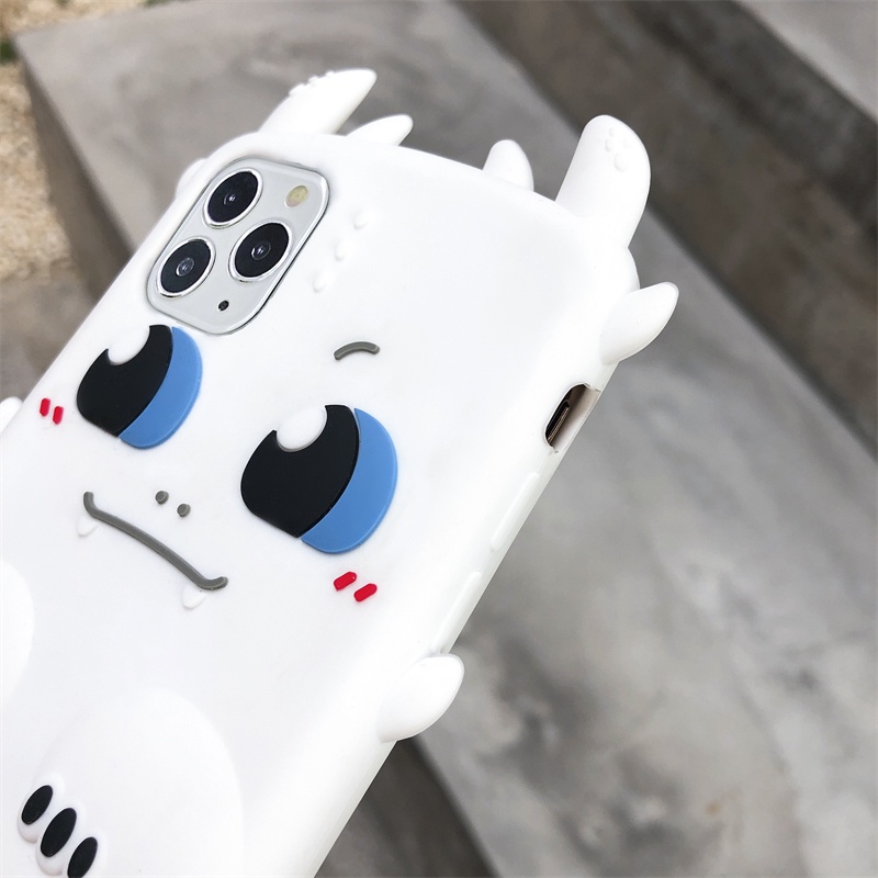 Ốp Điện Thoại Silicon In Hình Bí Kíp Luyện Rồng Trắng Đen Cho iPhone XS Max 11ProMax 12ProMax 13ProMax 7 / 8 Plus