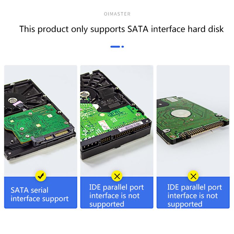 Ổ Cứng Ngoài HDD SSD MR-6203 2.5 / 3.5in USB Kép Cho Máy Tính