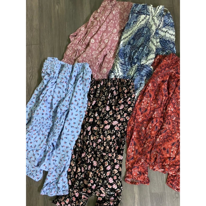 Áo trễ vai Hippie Rose smocking dư xịn ( form nhỏ nha mn )