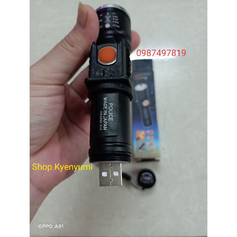 [Rẻ Nhất Shopee]ĐÈN BIN THÁM HIỂM SIÊU SÁNG CHUÔI SẠC USB