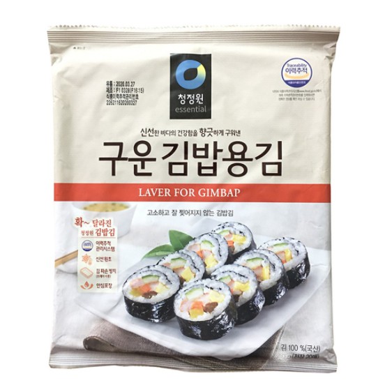 [DAESANG] RONG BIỂN LÀM KIMBAP 20G - [대상 청정원] 고소하게 구운 김밥용김 20G