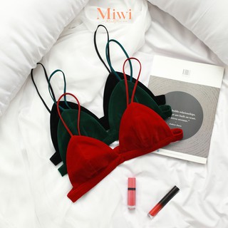 Áo bra không gọng có lót nhung mịn cao cấp, bralette tam giác basic cơ bản DARLIN B190