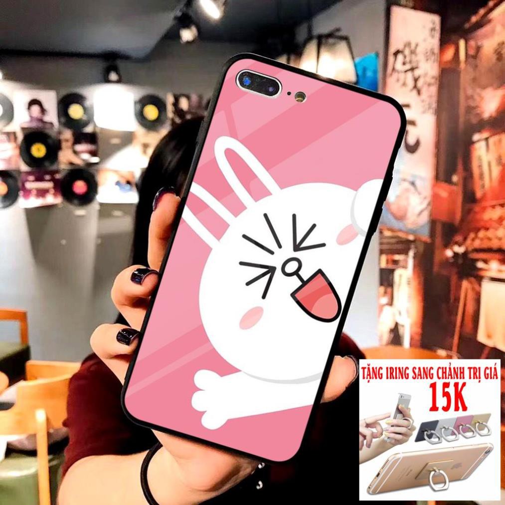 ỐP IPHONE - ỐP KÍNH Gấu Brown Thỏ Cony Iphone 4/5/6/6PLUS/7/8/7PLUS/8PLUS/X/XR/XSMAX/11/11PRO/11PROMAX