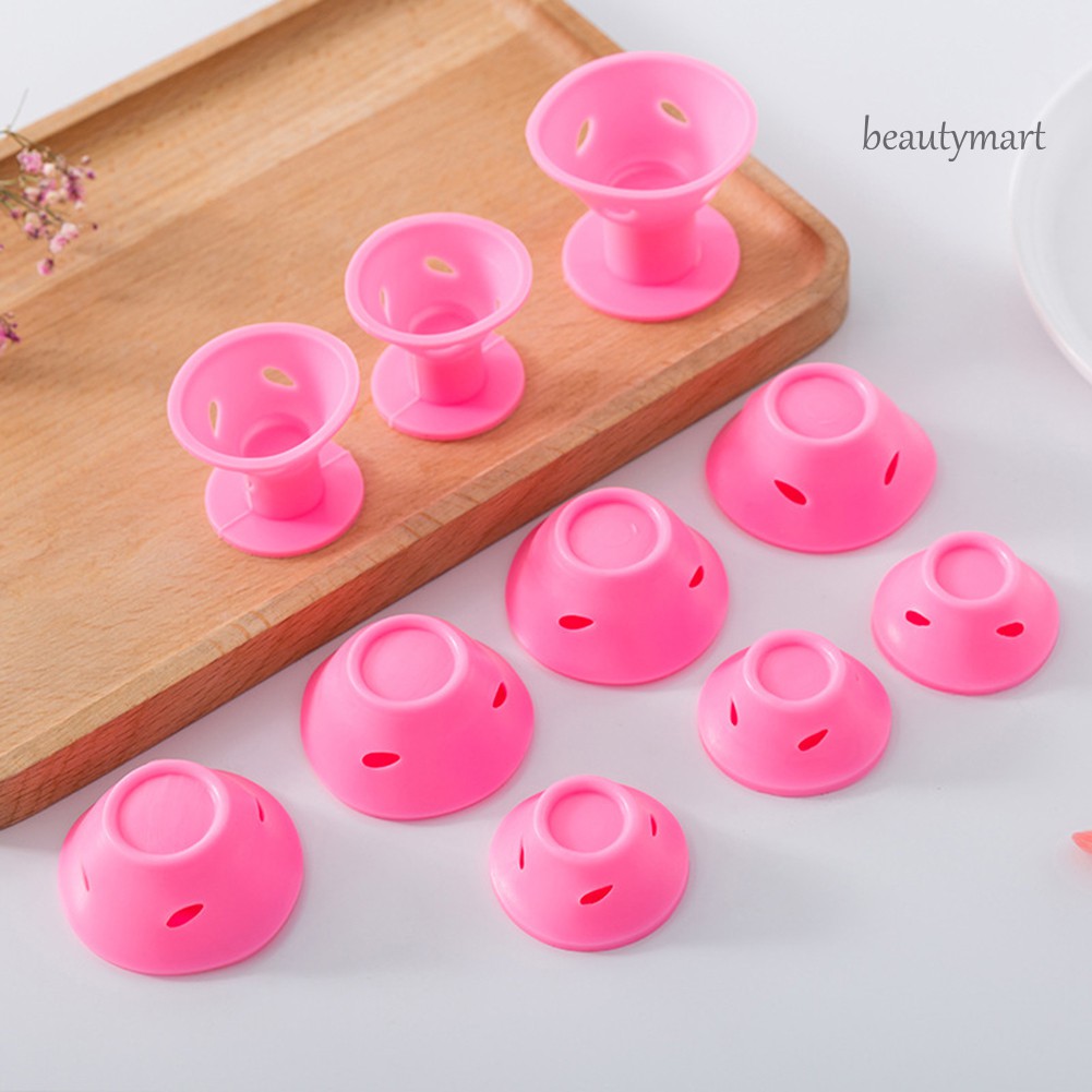 [Hàng mới về] Set 10 Dụng Cụ Uốn Tóc Bằng Silicon