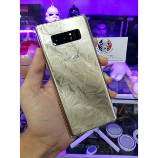 Miếng dán mặt lưng 3D vân kim cương cho Note 8