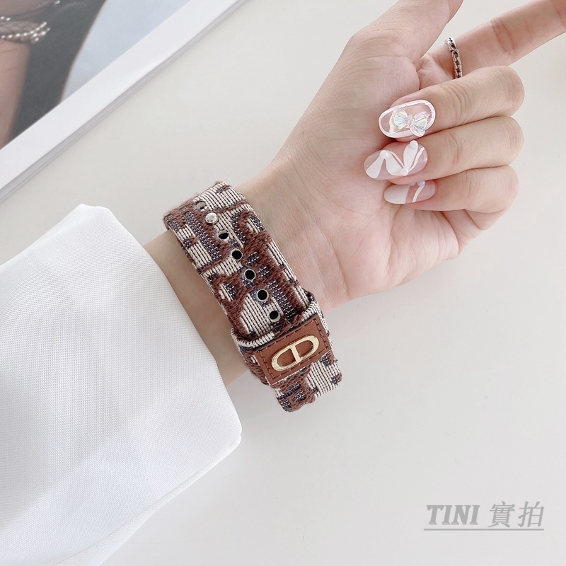 Dây đeo bằng vải canvas thích hợp cho iWatch 7th Generation 6 5 4 3 2 1th Generation SE 38mm 40mm 41mm 42mm 44mm 45mm